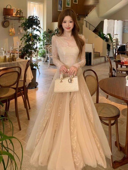 Moonlit Lace Vintage Princess Dress