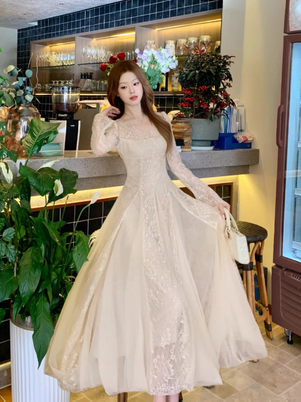 Moonlit Lace Vintage Princess Dress