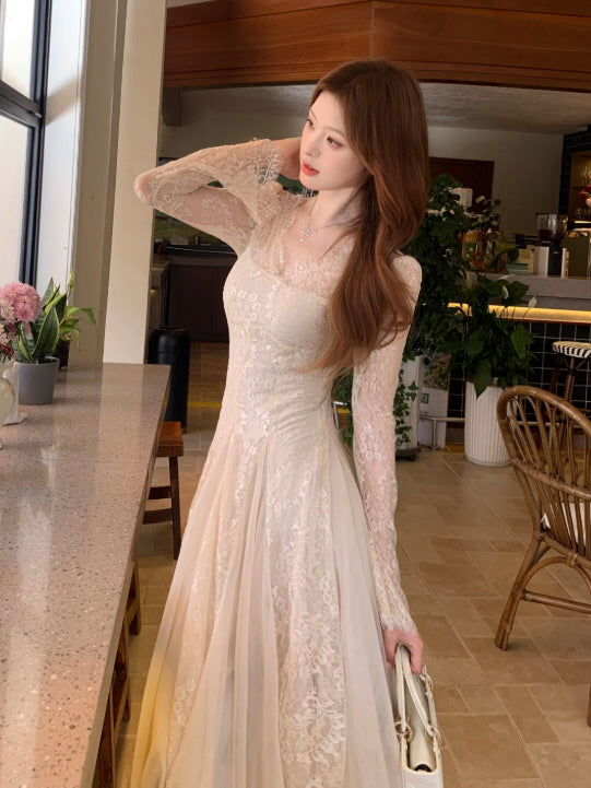 Moonlit Lace Vintage Princess Dress