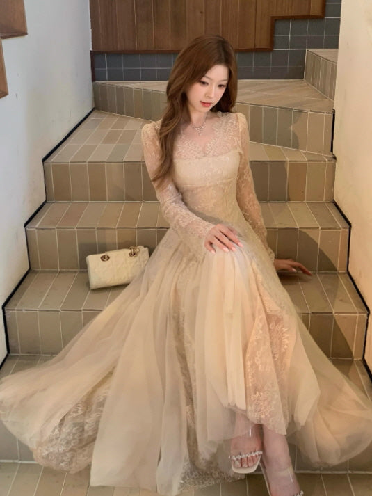 Moonlit Lace Vintage Princess Dress