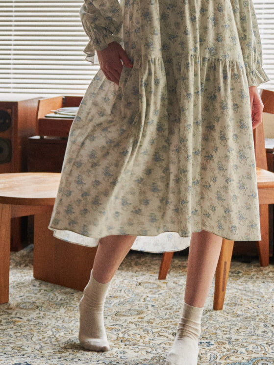 Blue Garden Vintage Lace Nightgown