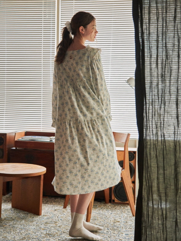 Blue Garden Vintage Lace Nightgown