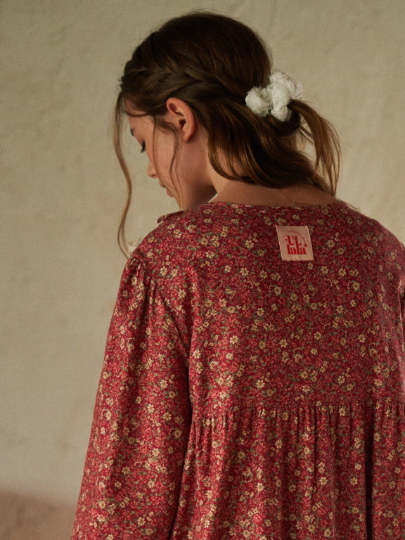 Vintage Rose Ruffle Lace Nightgown