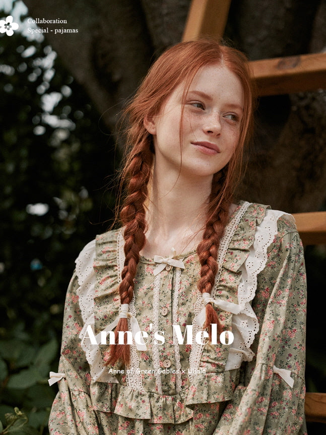 Olive Garden Lace Ruffle Loungewear Set