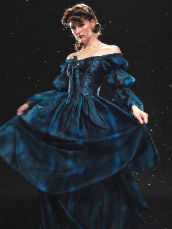 Midnight Enchantress Moonlit Gown