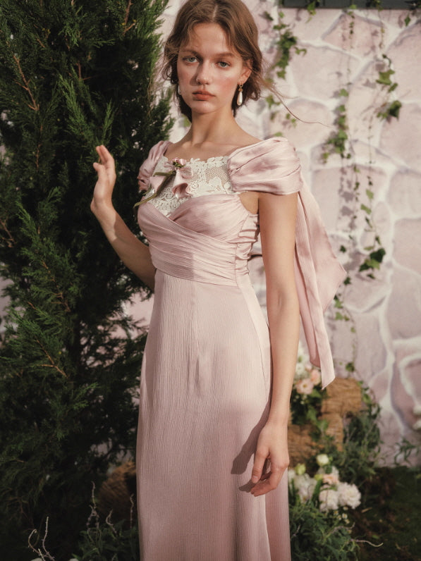Blush Garden Ribbon Dress