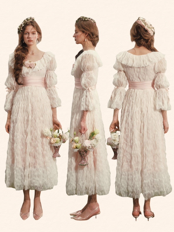 Rosy Whispers Garden Muse Dress