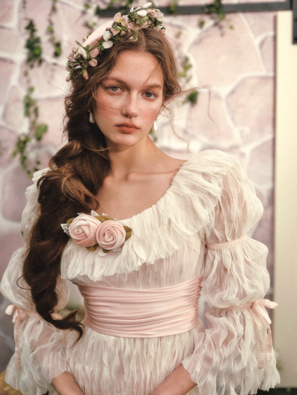 Rosy Whispers Garden Muse Dress