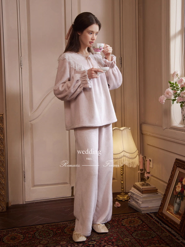 Blossom Lace Morning Soft Loungewear Set