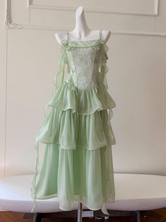 Enchanted Tiered Ruffle Garden Dress