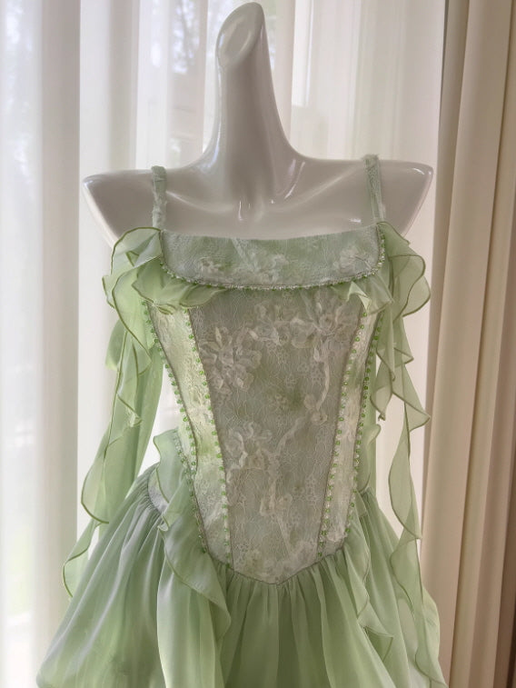 Enchanted Tiered Ruffle Garden Dress