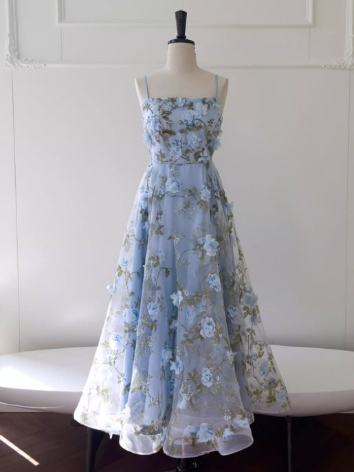 Blue Garden Petal Bloom Dress
