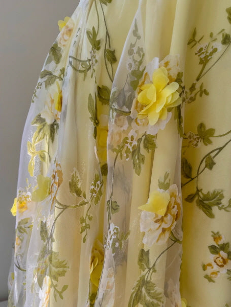 Lemon Bloom Garden Dress