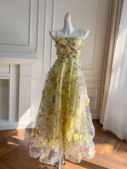 Lemon Bloom Garden Dress