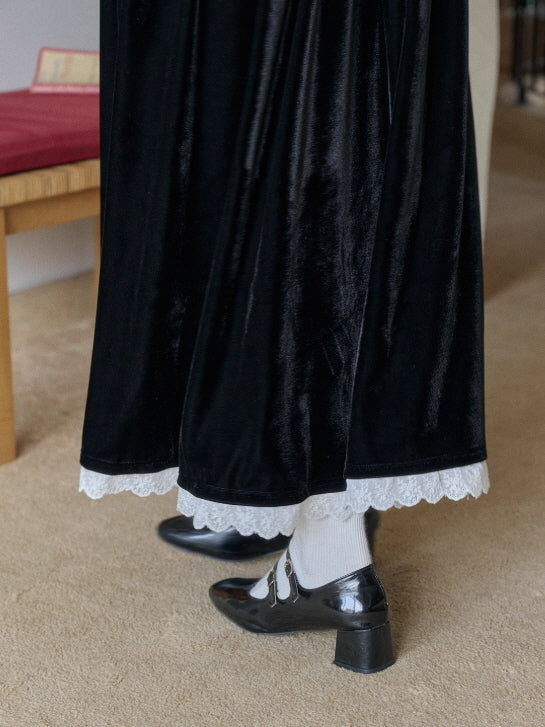 Velvet Garden Embroidered Vintage Vest & Skirt