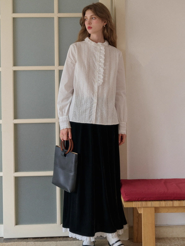 Velvet Garden Embroidered Vintage Vest & Skirt