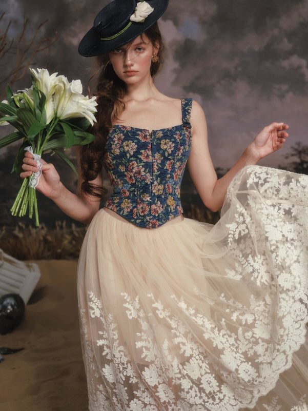 Midnight Garden Tapestry Corset