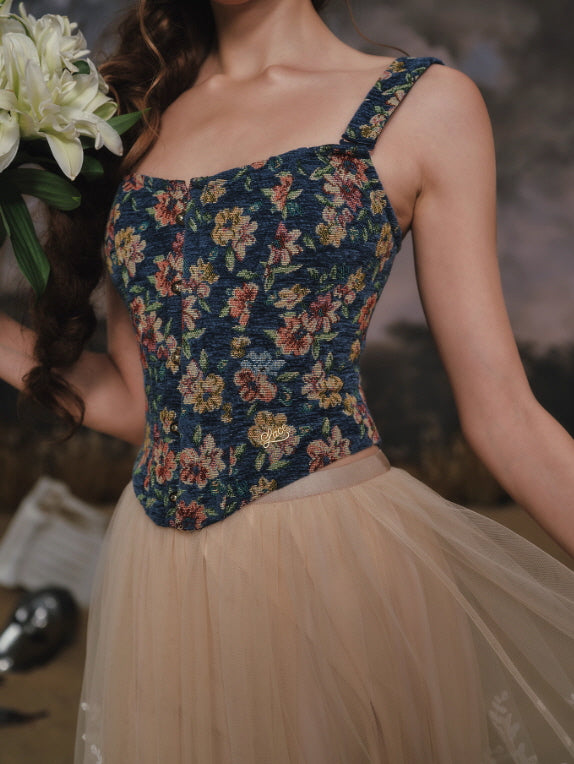Midnight Garden Tapestry Corset