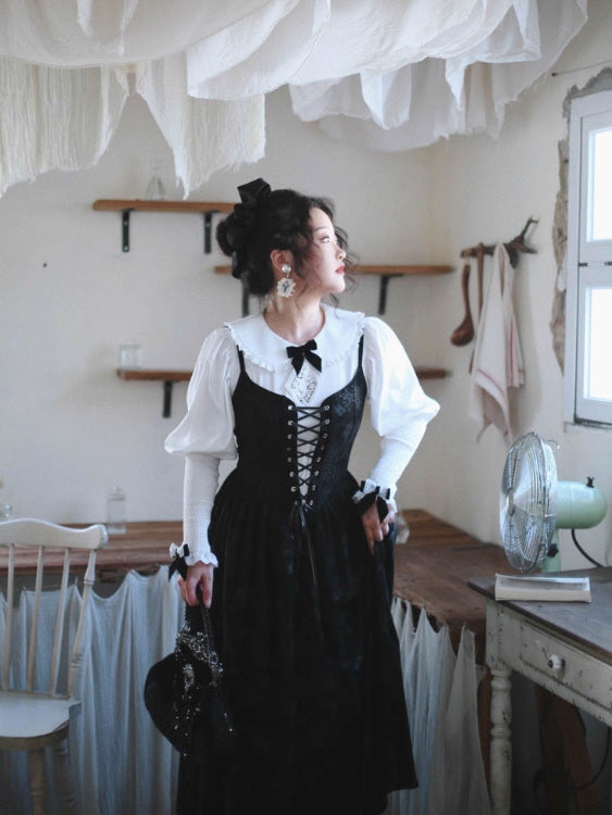 black velvet corset dress Black Velvet corset Top main image 0