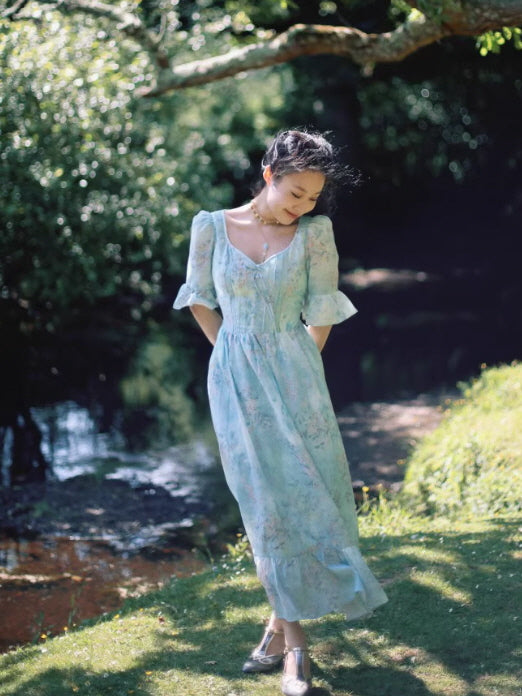 long bustier dress Flourishing Meadow Corset Dress– Teuta Matoshi main image 1