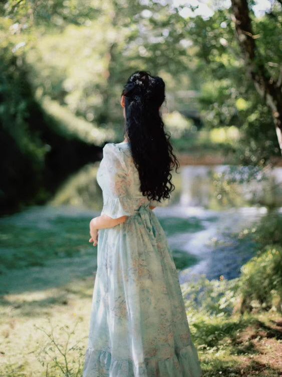flowy floral dress long Flowy Maxi Dress main image 0