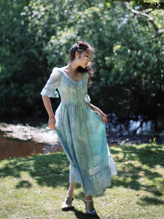 Meadow Daydream Cottagecore Long Dress
