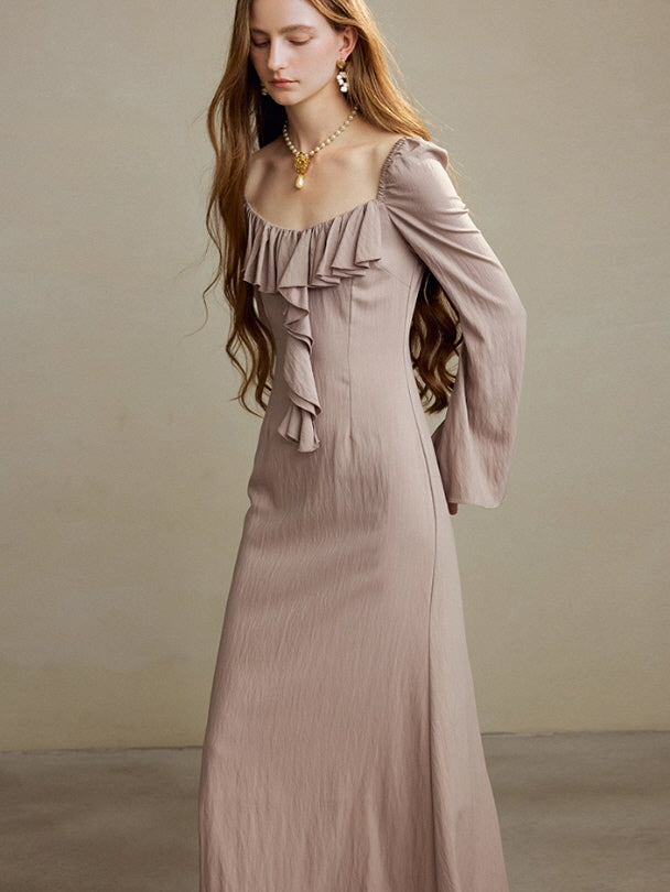 Romantic Ruffle Muse Long Dress