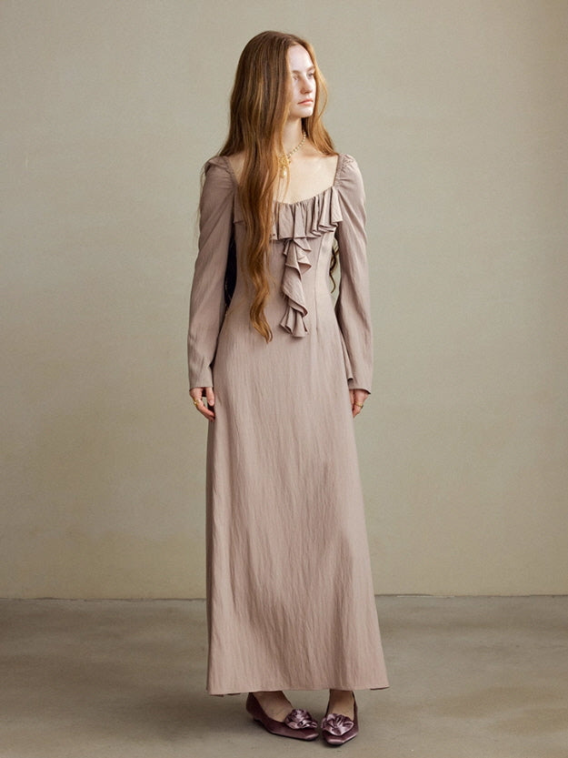 Romantic Ruffle Muse Long Dress