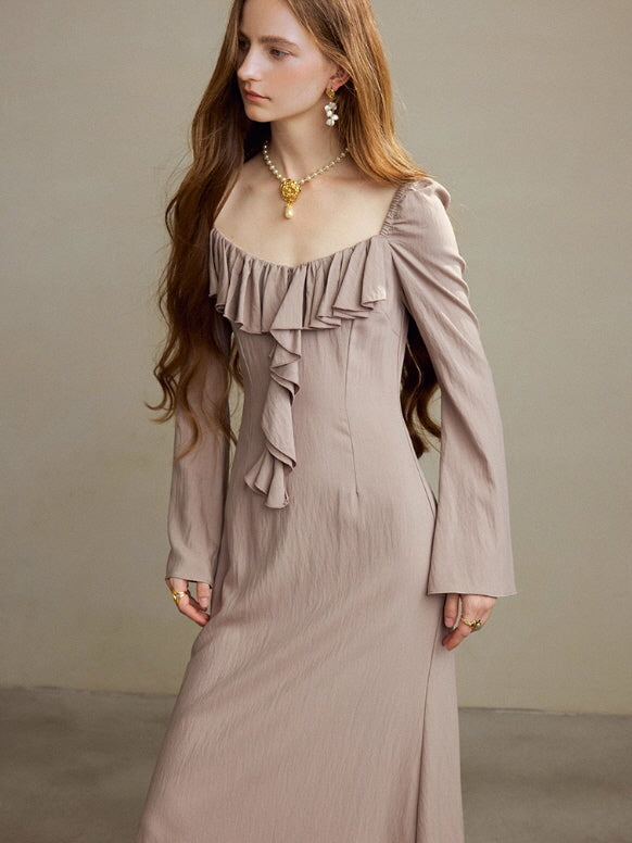 Romantic Ruffle Muse Long Dress