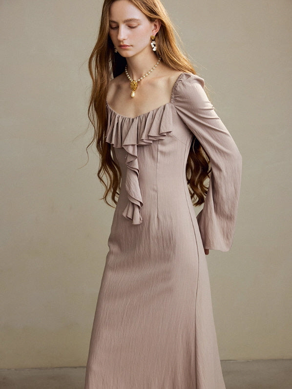 Romantic Ruffle Muse Long Dress