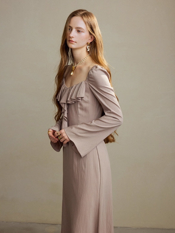 Romantic Ruffle Muse Long Dress