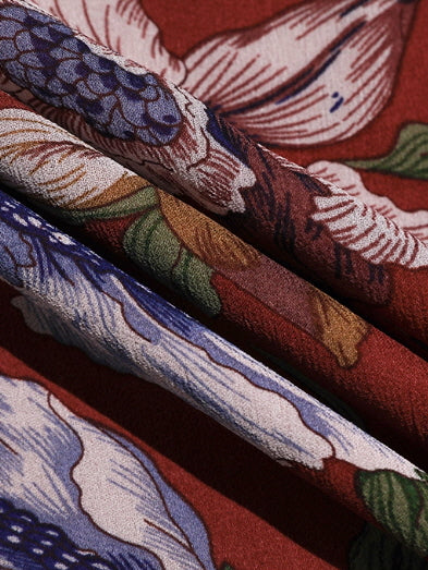 Autumn Bloom Vintage Garden Maxi Dress