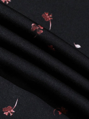 Midnight Petal Vintage Charm Maxi Dress