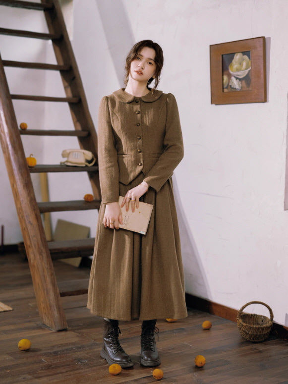 Vintage Scholar Heritage Jacket & Pleated Skirt