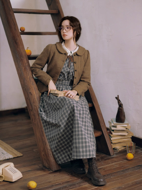 Vintage Scholar Heritage Jacket & Pleated Skirt