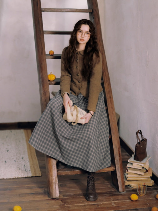 Vintage Scholar Heritage Jacket & Pleated Skirt