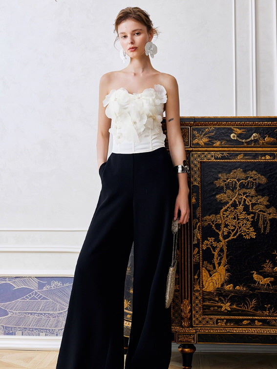 Petal Bloom Strapless Corset Top