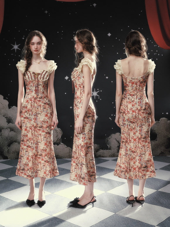 Starlit Rose Corset Dress