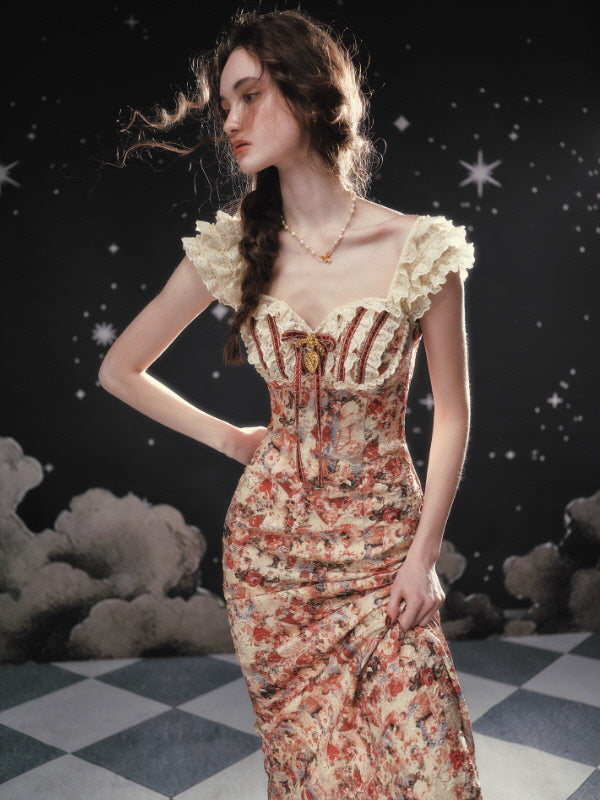 Starlit Rose Corset Dress