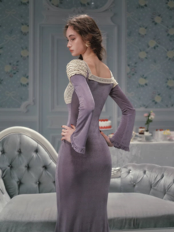 Lavender Heirloom Lace Dress