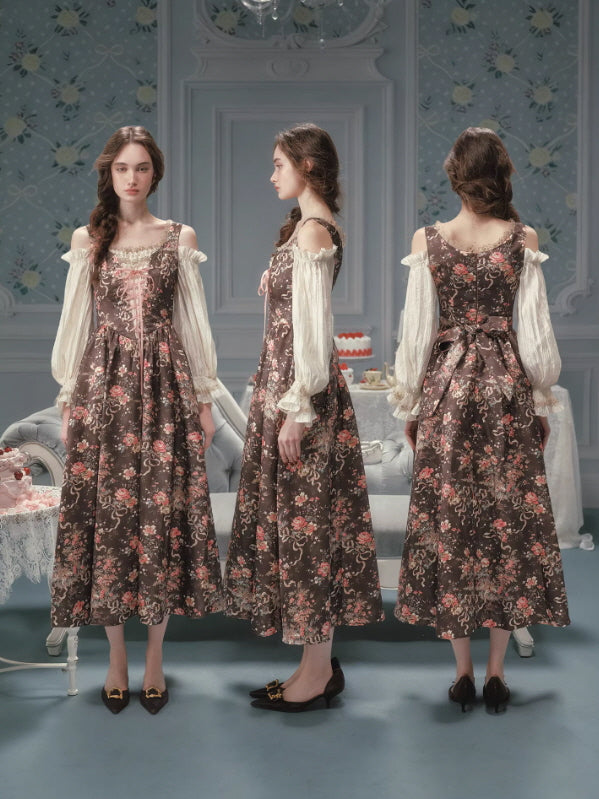 Antique Rose Woodland Corset Dress