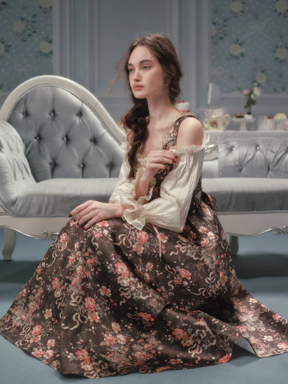 Antique Rose Woodland Corset Dress