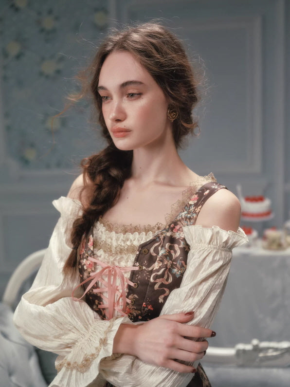 Antique Rose Woodland Corset Dress