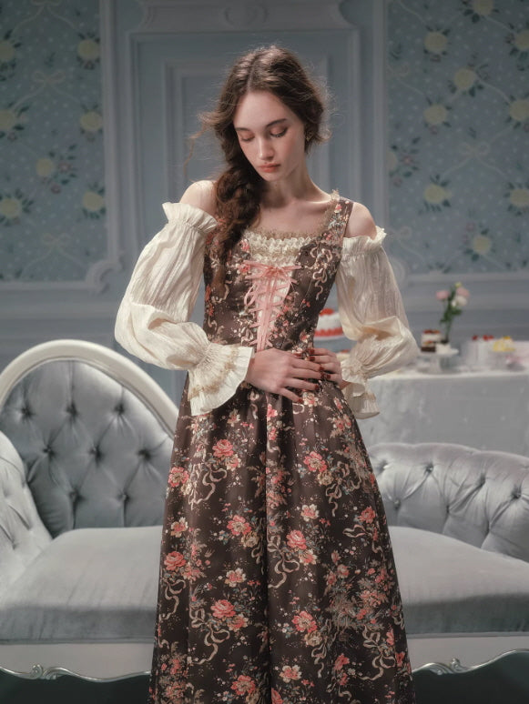 Antique Rose Woodland Corset Dress