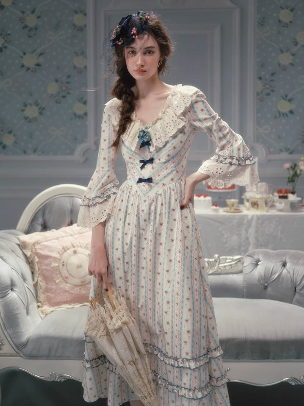 Bluebell Whisper Ribbon Dress