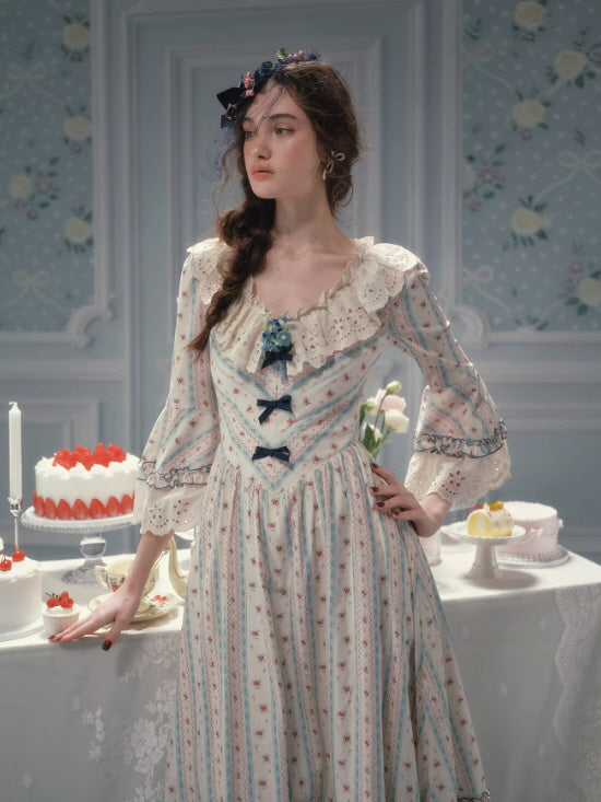 Bluebell Whisper Ribbon Dress