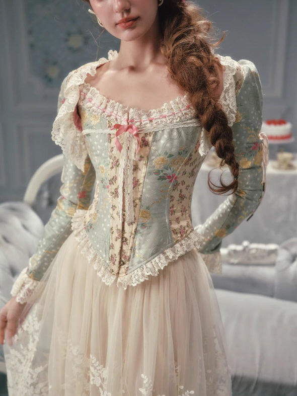 Meadow Muse Floral Lace Corset