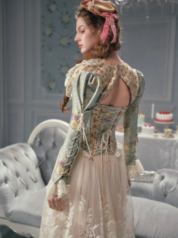 Meadow Muse Floral Lace Corset