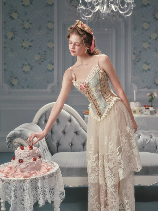 Meadow Muse Floral Lace Corset