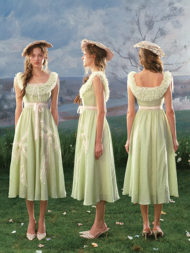 Meadowlight Ribbon Lace Dress